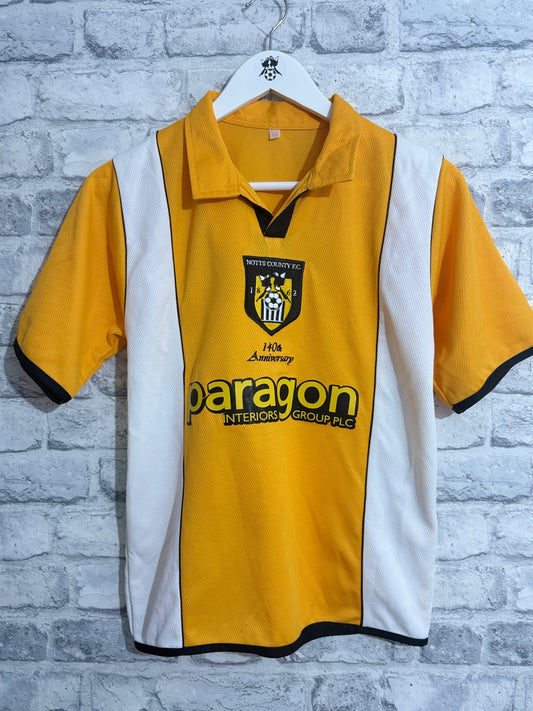 Notts County Away Shirt 2002 / 2003 Large Boys