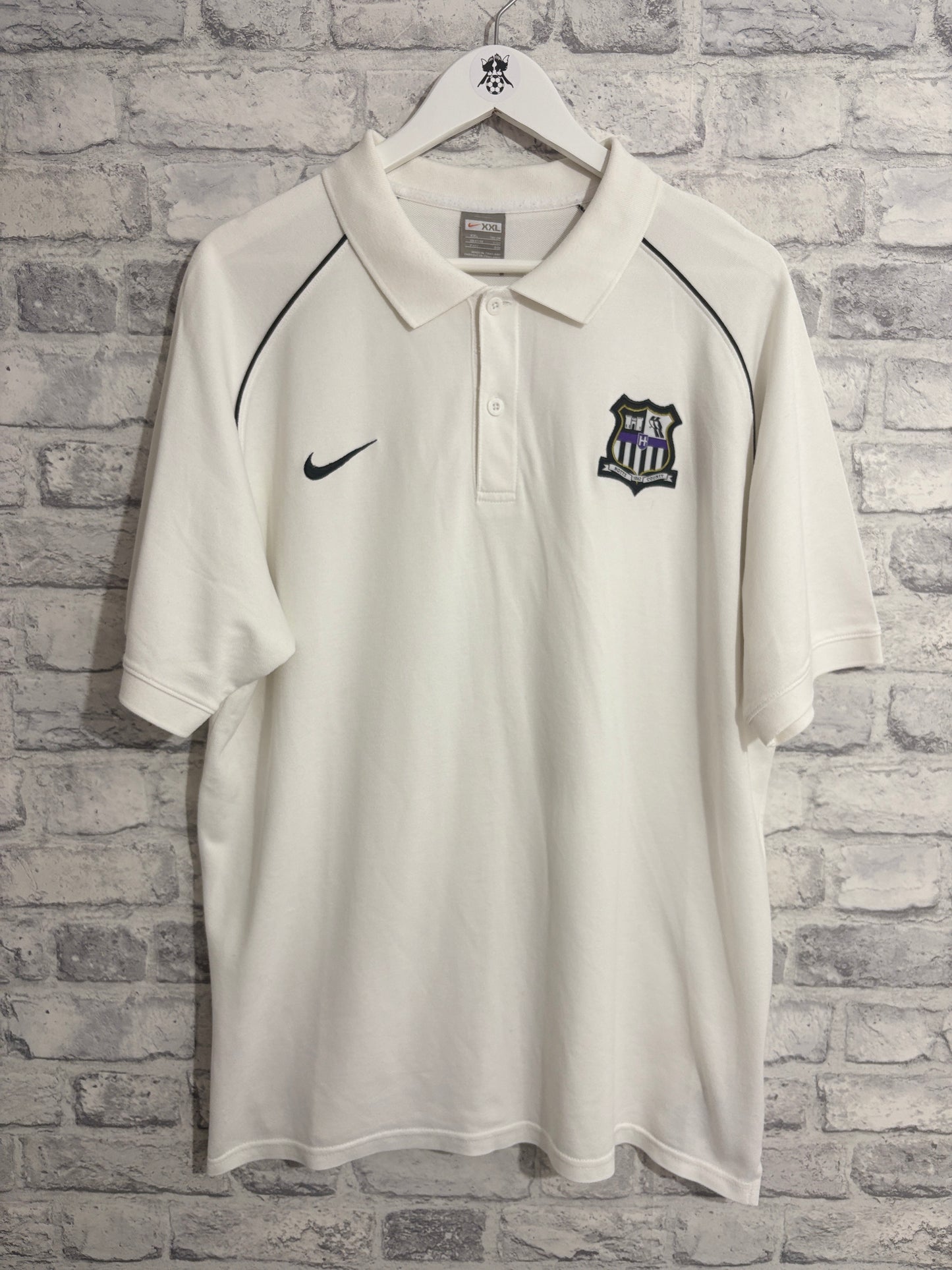 Notts County Nike Polo Shirt White XXL