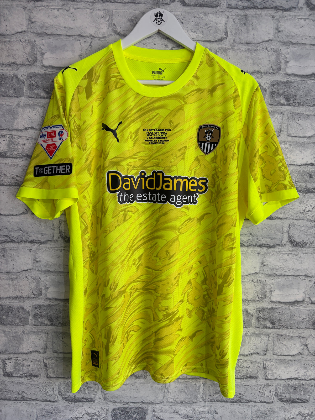 Notts County GK Goalkeeper Shirt 2025 / 2026 Play Off Final XL