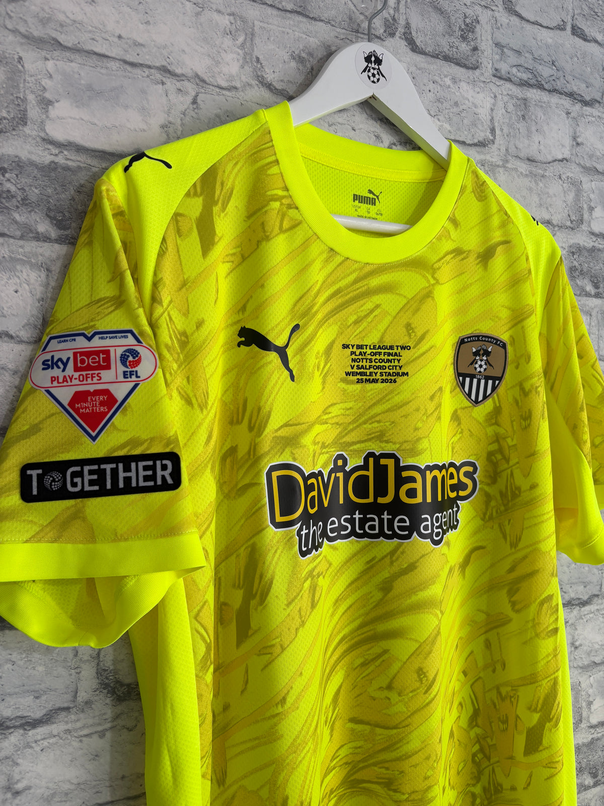 Notts County GK Goalkeeper Shirt 2025 / 2026 Play Off Final XL