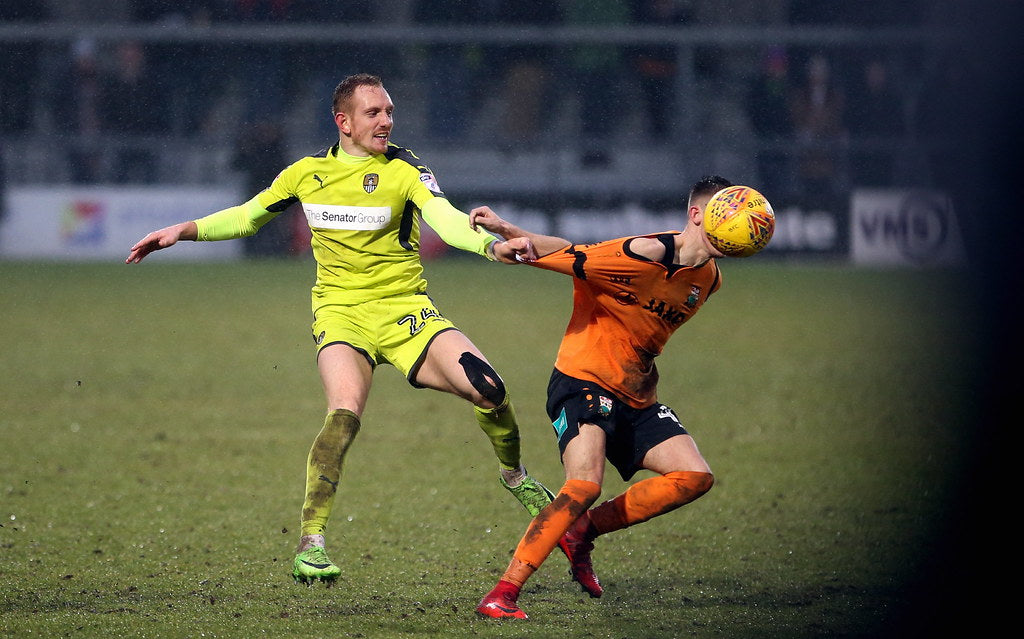 Notts County Away Shirt 2017 / 2018 Medium Match Worn Player Issue