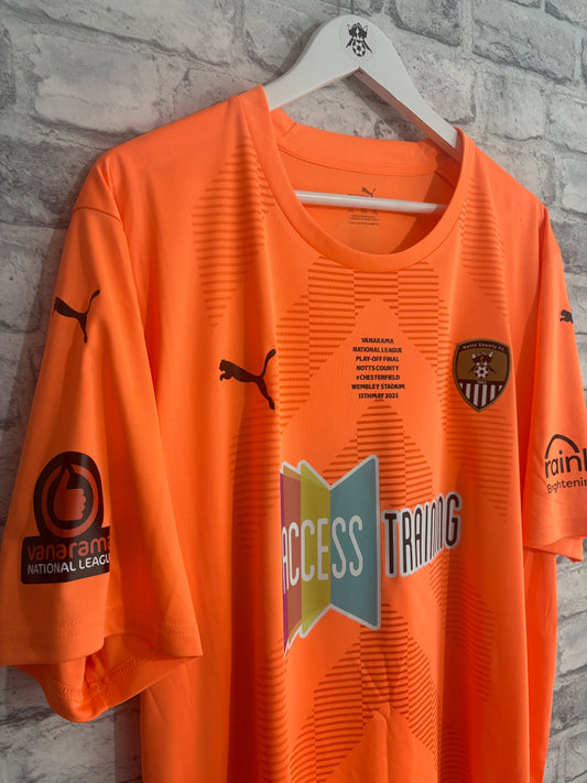 Notts County GK Goalkeeper Shirt 2022 / 2023 Play Off Final XXL