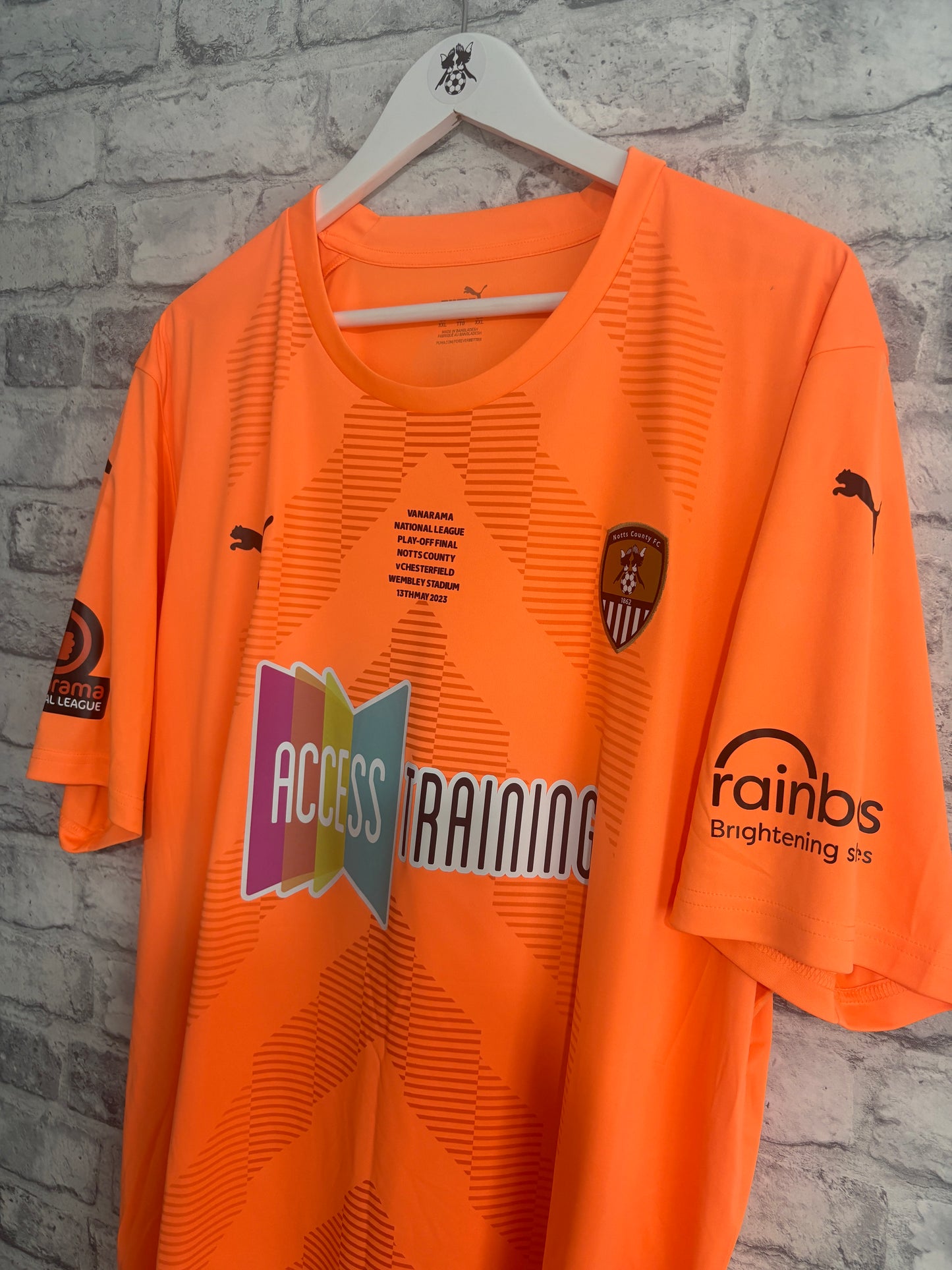 Notts County GK Goalkeeper Shirt 2022 / 2023 Play Off Final XXL